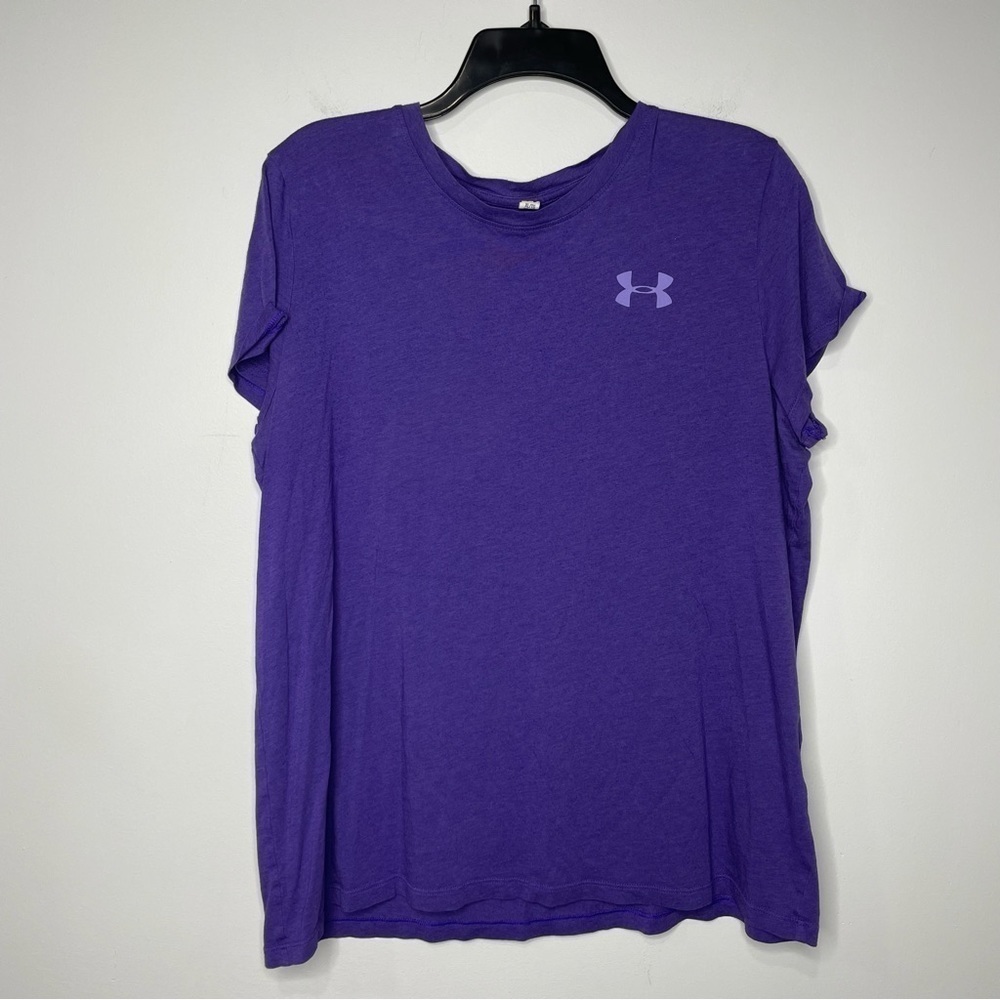 Under Armour‎ heat gear tee size XL purple